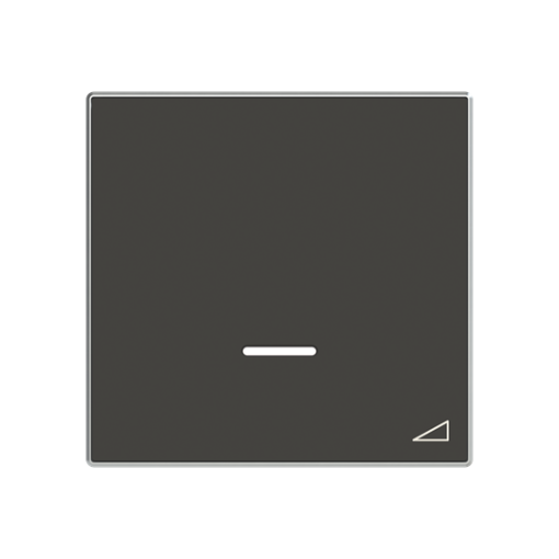 Cover dimmer Without imprint for Switchdimmer Single push button Black - Sky Niessen