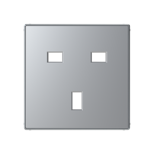 Cover socket outlet Without imprint Socket outlet Silver  - Sky Niessen