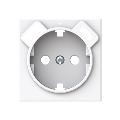 Cover USB charger Central cover plate for Socket outlet Various symbols White - Alba