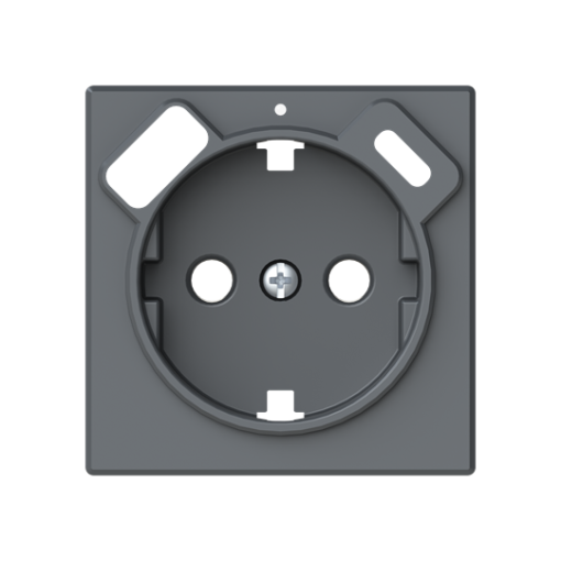 Cover USB charger Central cover plate for Socket outlet Various symbols Grey - Alba