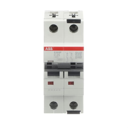 Miniature Circuit Breaker - S300P - 2P - 25 A - C - AC 25 kA