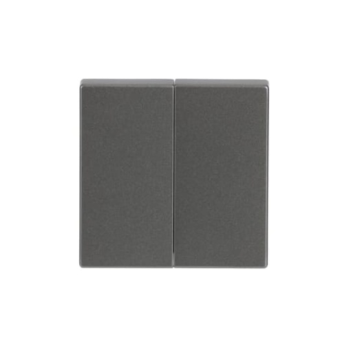 Rocker for Switchpush button, Two-part rocker grey metallic - Platform 63