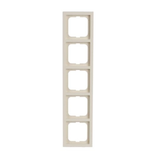 Cover frame 5-gang ivory white - future linear