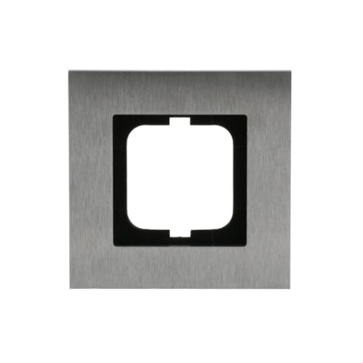 Cover frame 1-gang stainless steel - carat