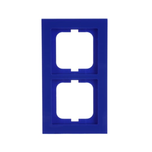 Cover frame 2-gang blue - Busch-axcent