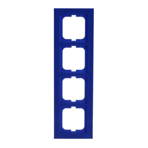 Cover frame 4-gang blue - Busch-axcent