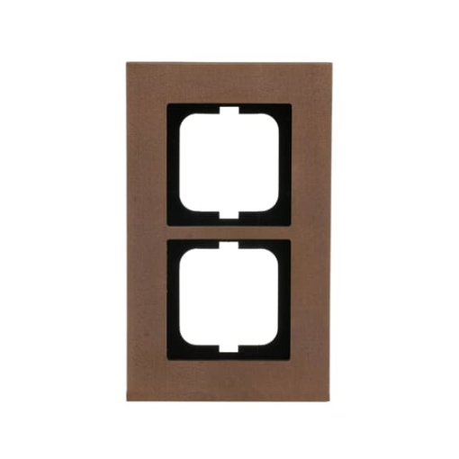 Cover frame 2-gang bronze - carat