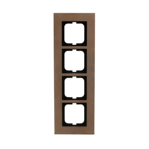 Cover frame 4-gang bronze - carat