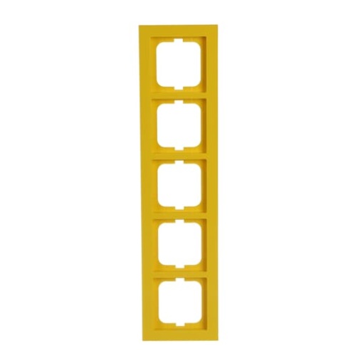 Cover frame 5-gang yellow - Busch-axcent