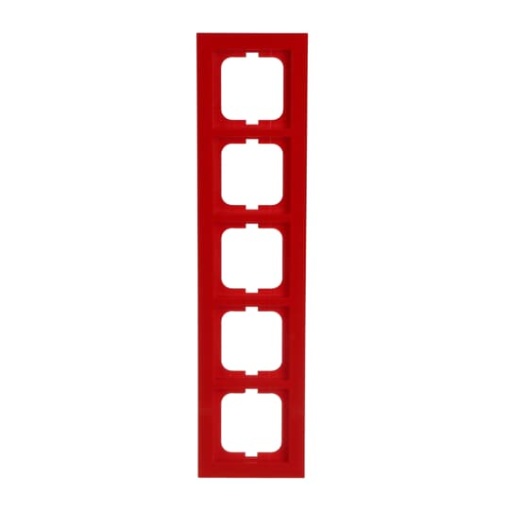 Cover frame 5-gang red - Busch-axcent