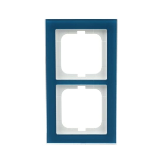 Cover frame 2-gang glass ocean - Busch-axcent pur