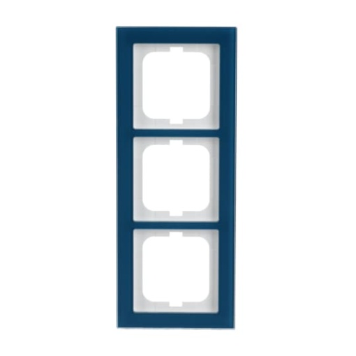 Cover frame 3-gang glass ocean - Busch-axcent pur