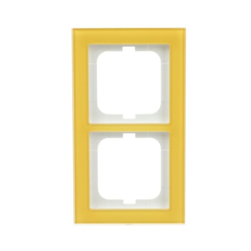 Cover frame 2-gang glass sun - Busch-axcent pur