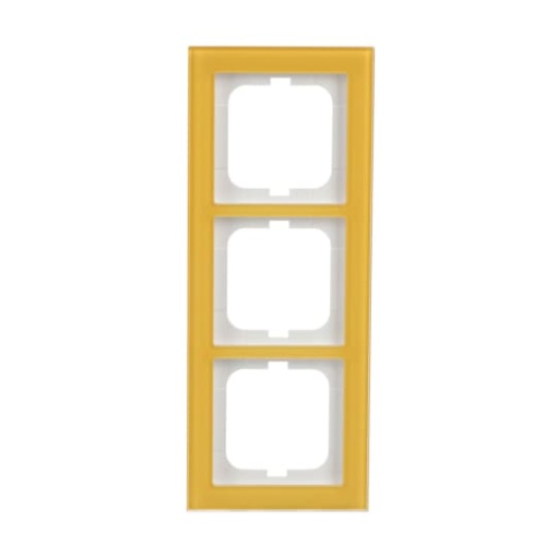 Cover frame 3-gang glass sun - Busch-axcent pur