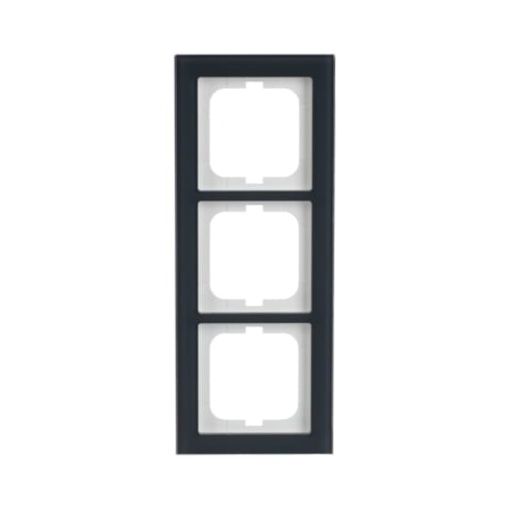 Cover frame 3-gang glass oyster - Busch-axcent pur