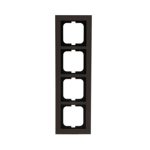 Cover frame 4-gang paper brown - Busch-axcent pur
