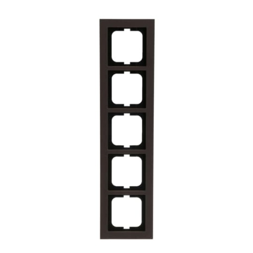 Cover frame 5-gang paper brown - Busch-axcent pur