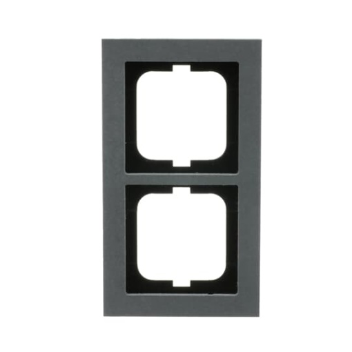 Cover frame 2-gang concrete grey - Busch-axcent pur