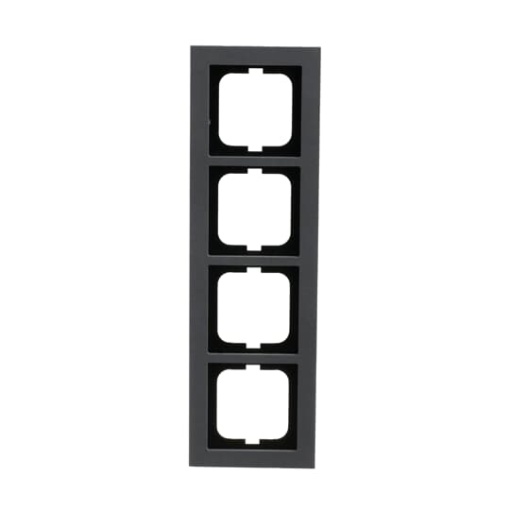 Cover frame 4-gang concrete grey - Busch-axcent pur
