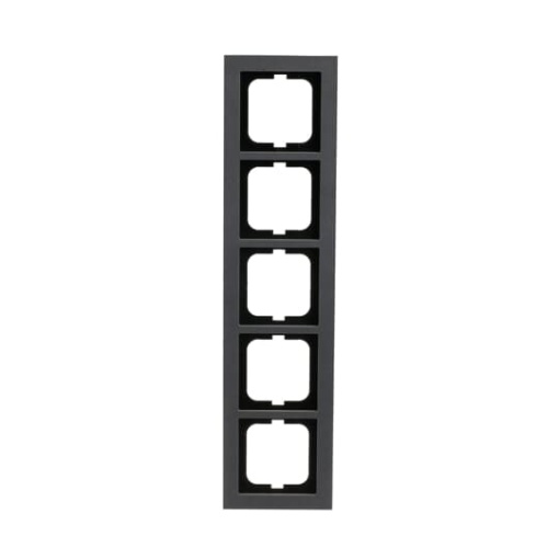 Cover frame 5-gang concrete grey - Busch-axcent pur