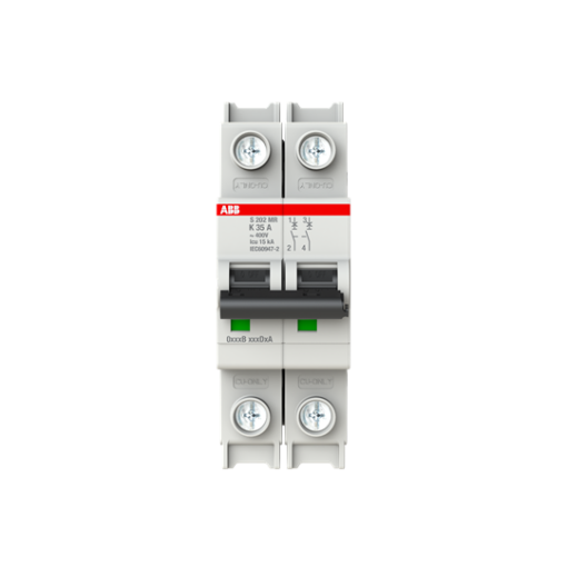 Miniature Circuit Breaker - S200MR - 2P - 35 A - K - 230 V AC 10 kA