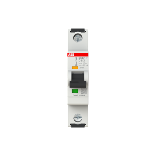 Miniature Circuit Breaker - M300P - 1P - 6.3 A - D Magnetic only