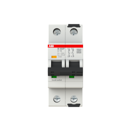 Miniature Circuit Breaker - M300P - 2P - 16 A - D Magnetic only