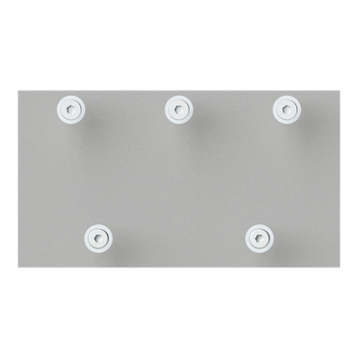 Copper busbar connection set, 110 mm x 200 mm x 30 mm