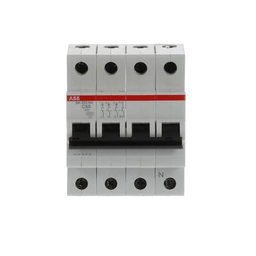 Miniature Circuit Breaker - SH200 - 3PN - 50 A - C - AC 6 kA