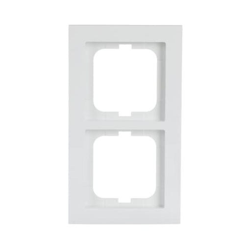 Cover frame 2-gang studio white - Busch-axcent
