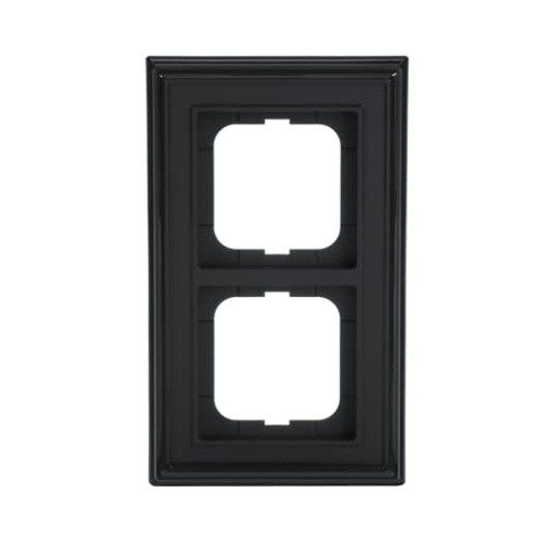 Cover frame 2-gang anthracite - Busch-Dynasty