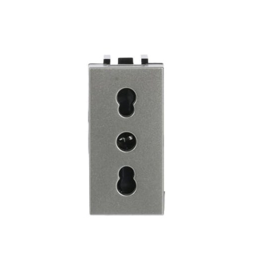 Socket outlet IT P1711 Italian type Bipasso Champagne  - Zenit