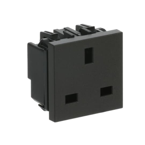 Socket outlet insertcover British Standard Without imprint Anthracite - Zenit