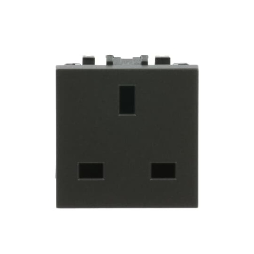 Socket outlet insertcover British Standard Without imprint Anthracite - Zenit