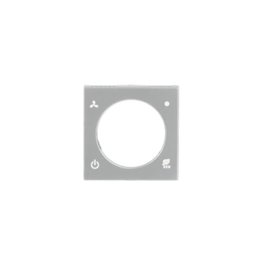 Cover platerocker Various symbols for Thermostat Central cover plate Silver - Zenit