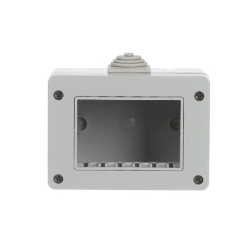 Surface box 3 gang Grey - Zenit