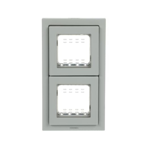 Frame IP55 2-gang Grey - Zenit