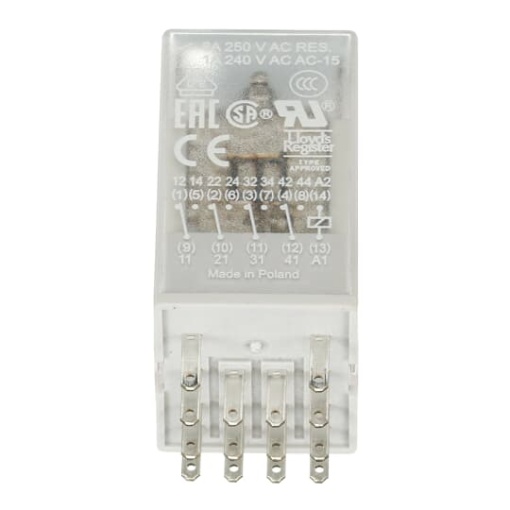 CR-M230AC4 Pluggable interface relay 4co, A1-A2230VAC, 250V6A
