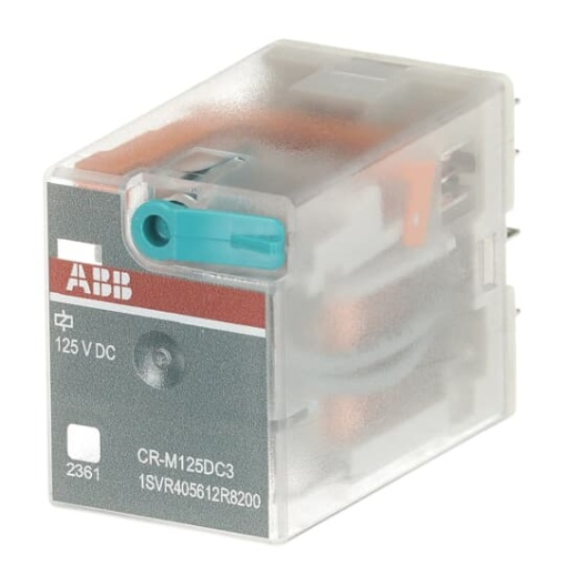 CR-M125DC3 Pluggable interface relay 3co, A1-A2125VDC, 250V10A