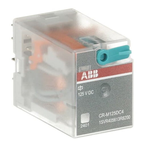 CR-M125DC4 Pluggable interface relay 4co, A1-A2125VDC, 250V6A