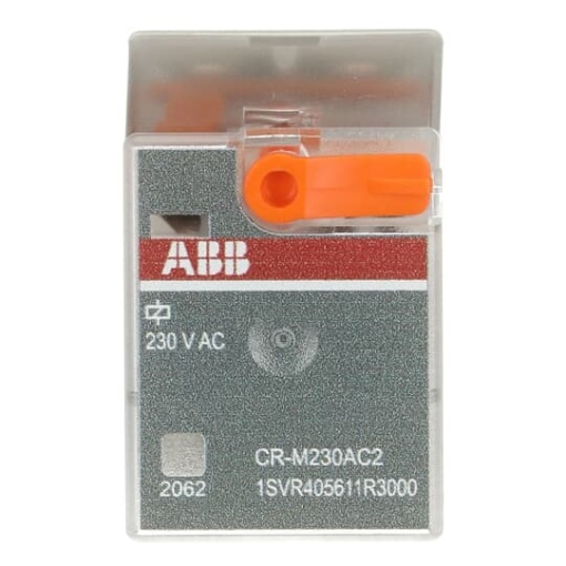 CR-M230AC2 Pluggable interface relay 2co, A1-A2230VAC, 250V12A