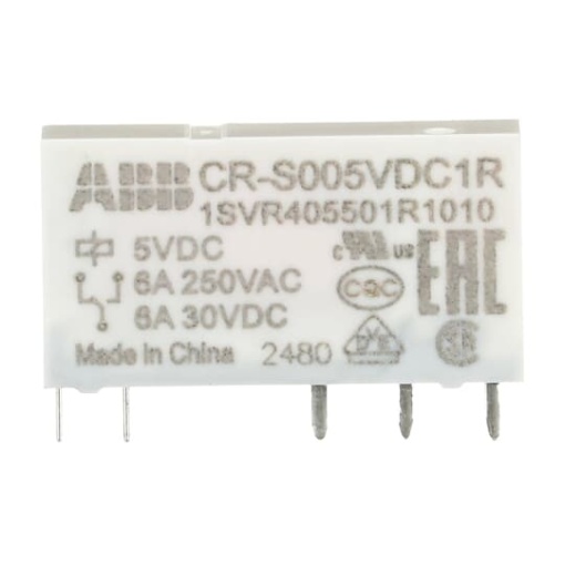 CR-S005VDC1R Pluggable interface relay 1co, A1-A25VDC, Output6A250VAC