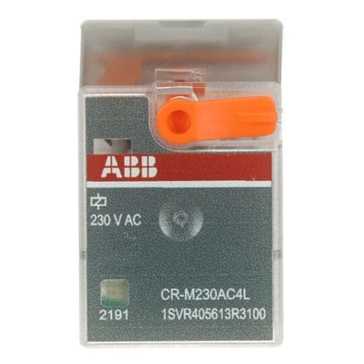 CR-M230AC4L Pluggable interface relay 4co, A1-A2230VAC, 250V6A, LED