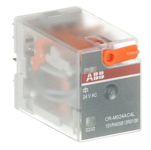 CR-M024AC4L Pluggable interface relay 4co, A1-A224VAC, 250V6A, LED