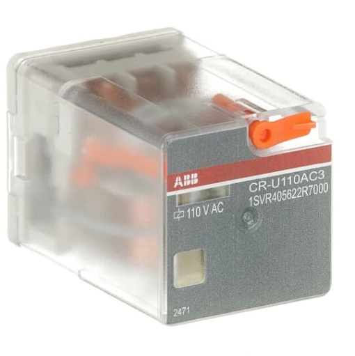 CR-U110AC3 Pluggable interface relay 3co, A1-A2110VAC, 250V10A