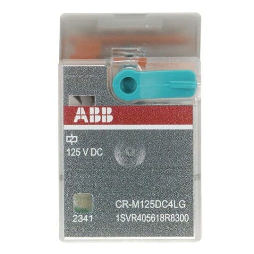 CR-M125DC4LG Pluggable interface relay 4co, A1-A2125VDC, gold plated contacts