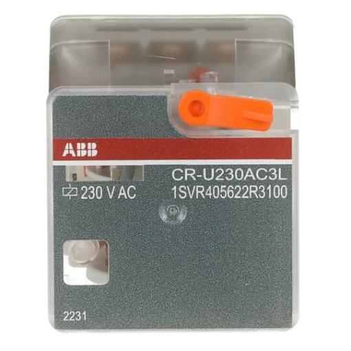CR-U230AC3L Pluggable interface relay 3co, A1-A2230VAC, 250V10A, LED