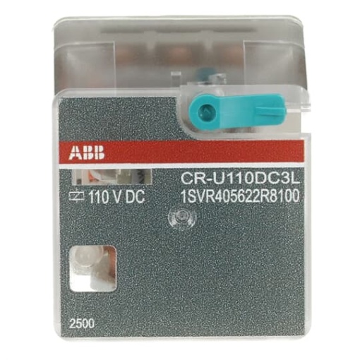 CR-U110DC3L Pluggable interface relay 3co, A1-A2110VDC, 250V10A, LED