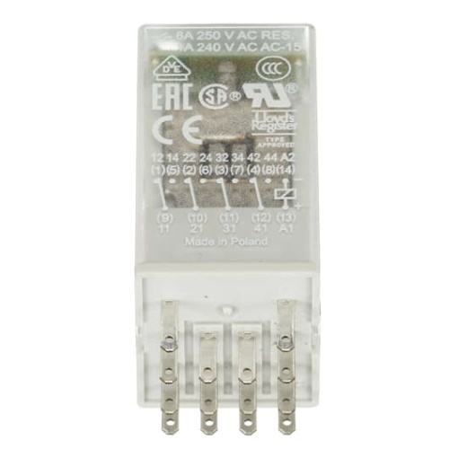 CR-M024DC4LDG Pluggable interface relay 4co,A1-A224VDC,gold contacts,diode,LED