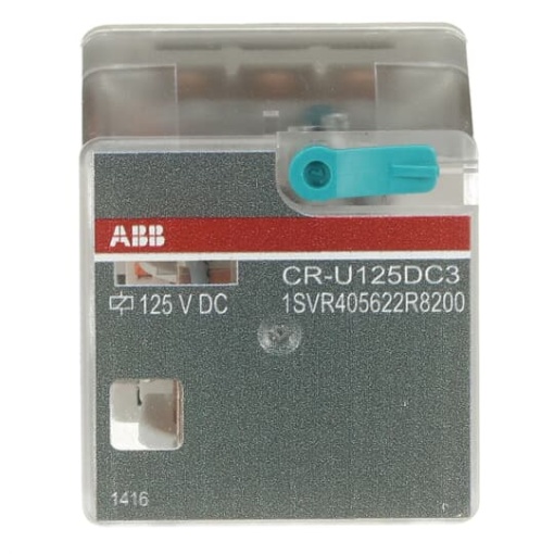 CR-U125DC3 Pluggable interface relay 3co, A1-A2125VDC, 250V10A